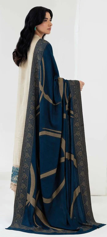 Johra Samama Unsitiched Peach Leather Embroidered 3pc