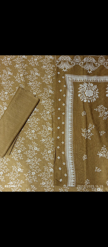 Unsitiched Print Dhanak Camki 3pc