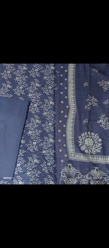 Unsitiched Print Dhanak Camki 3pc